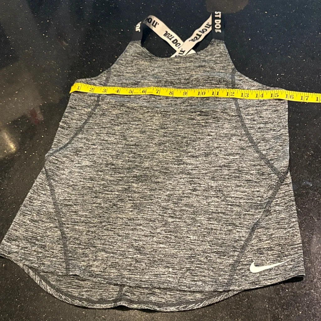 Nike Women's Black and White Tank Top - Image 6