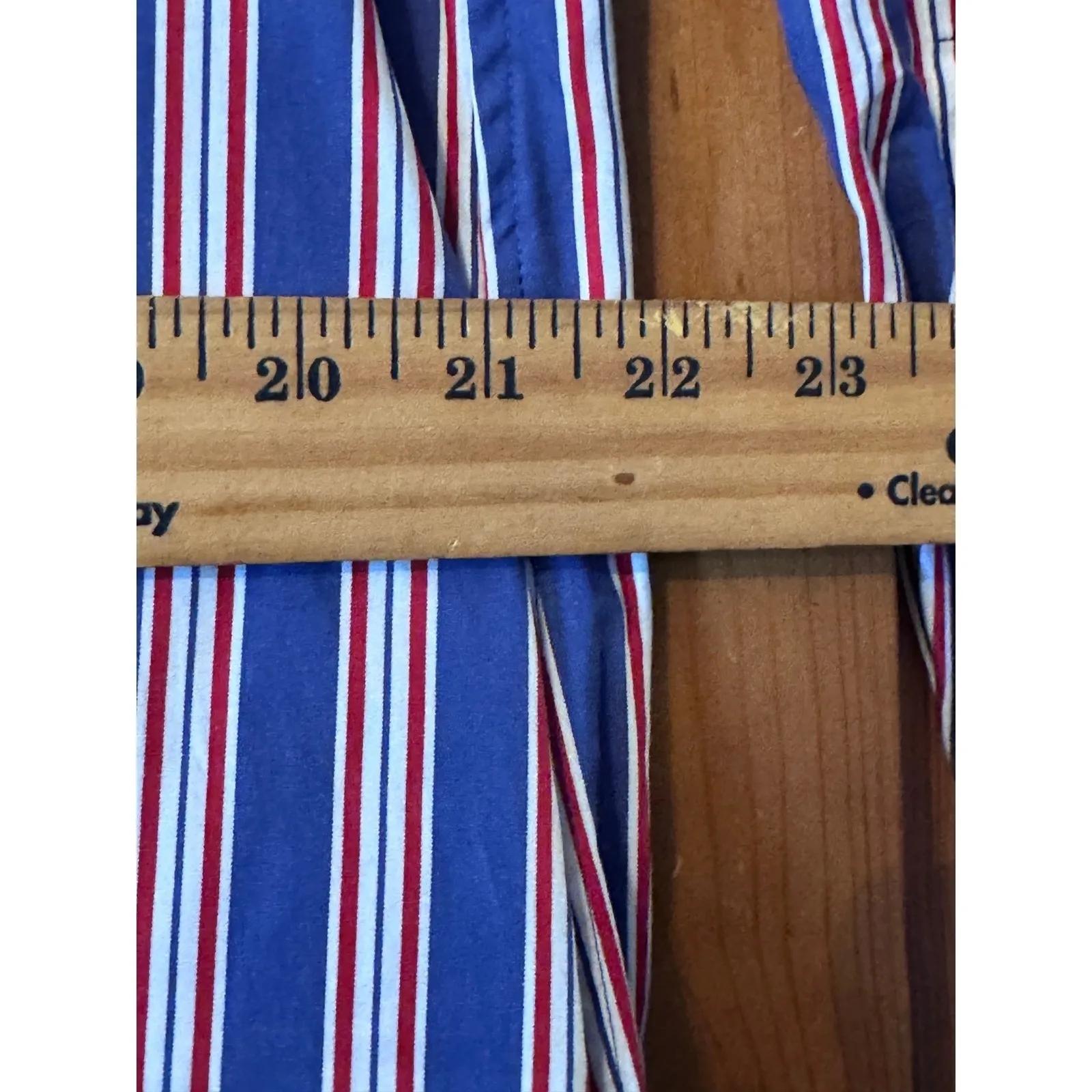 Polo Ralph Lauren Striped Pop over Dress Blue Red White Collar Pocket Size 8 - Image 6