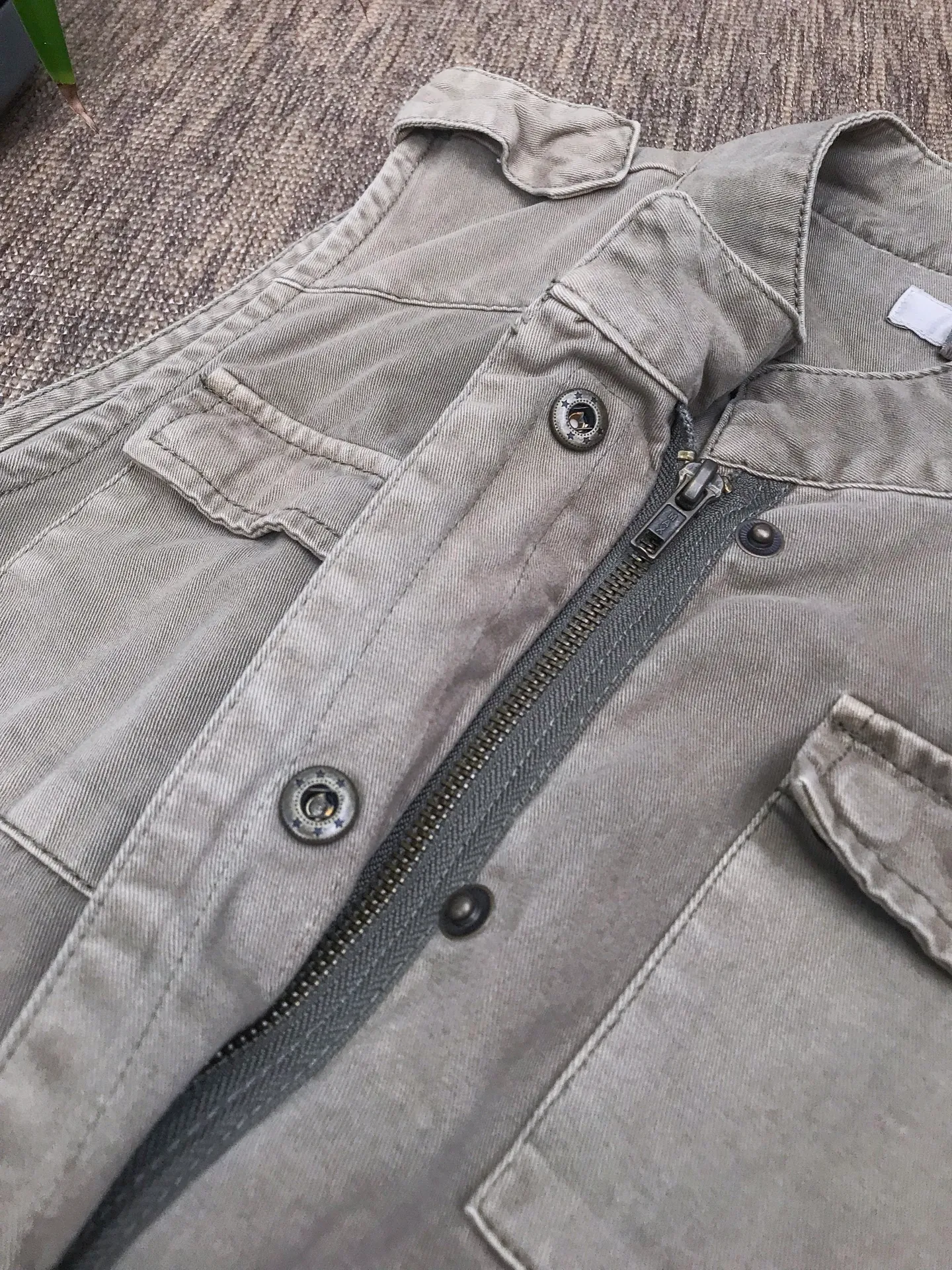 Nordstrom Kenar Green Utility Military Vest Jacket Layer - Image 5