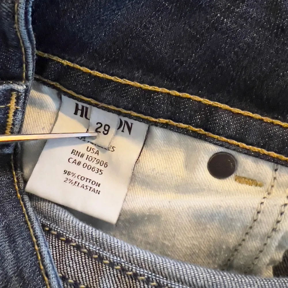 Hudson Beth Baby Bootcut Jeans Dark Wash Mid Rise Women’s Size 29 - Image 9