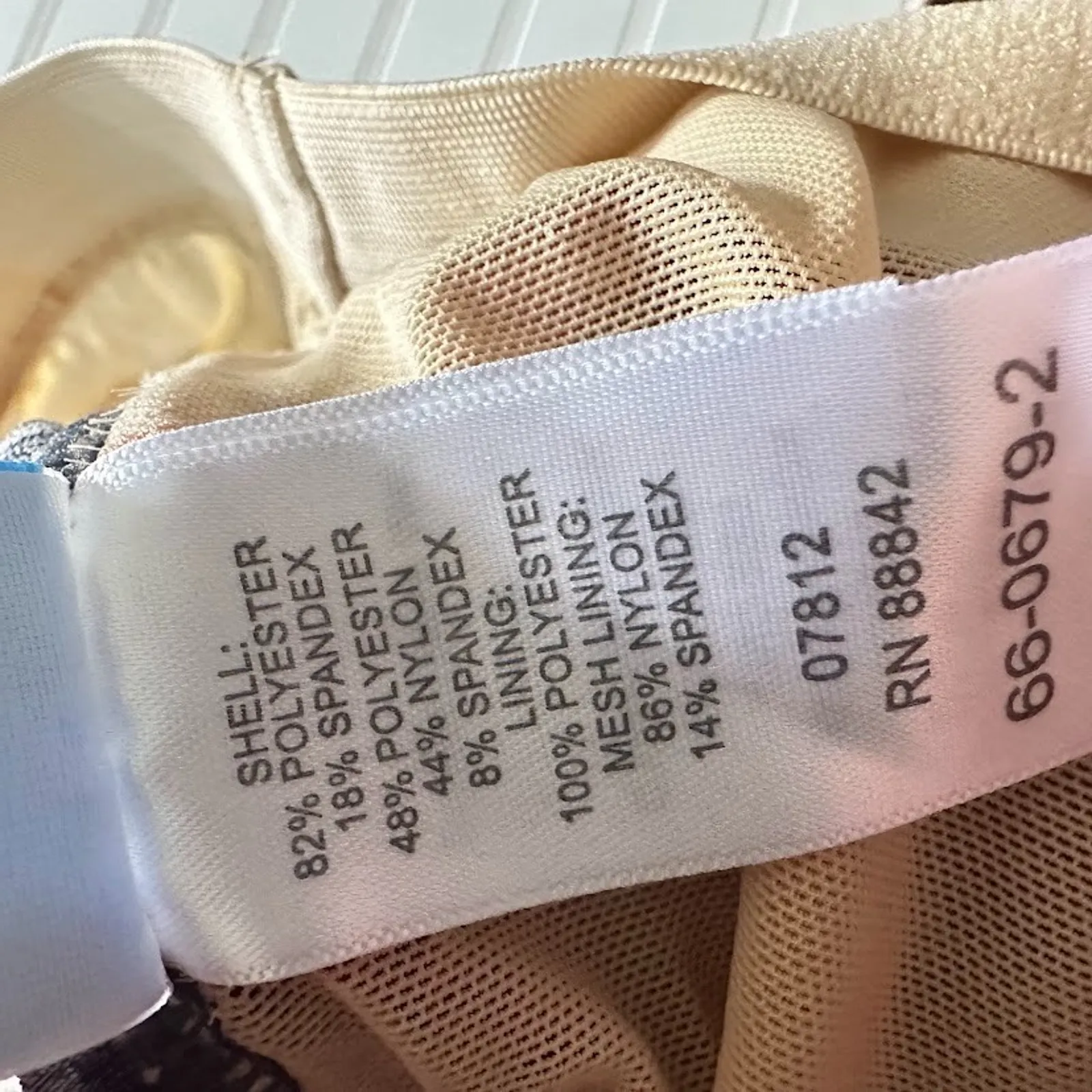 Aquabelle One Piece Womens 14 Swimsuit Swim Beach Resort Cruise Grey Padded Gray - Image 7