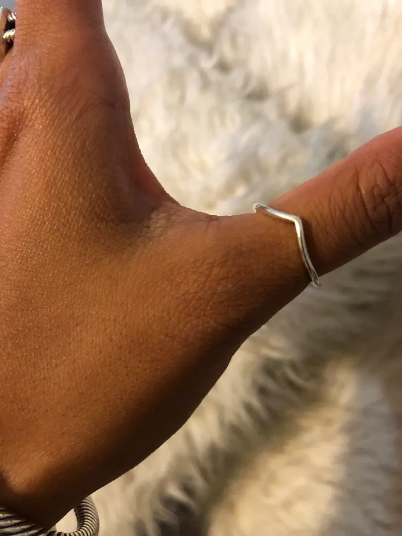 Pandora Polished Wishbone Ring - Image 5