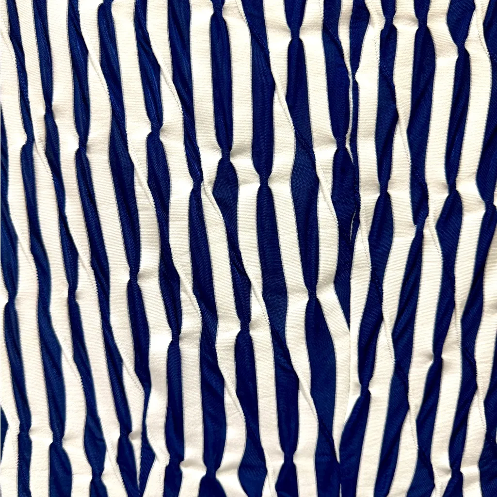 Muse Navy and White stripped Dress. Size 10. Blue - Image 4