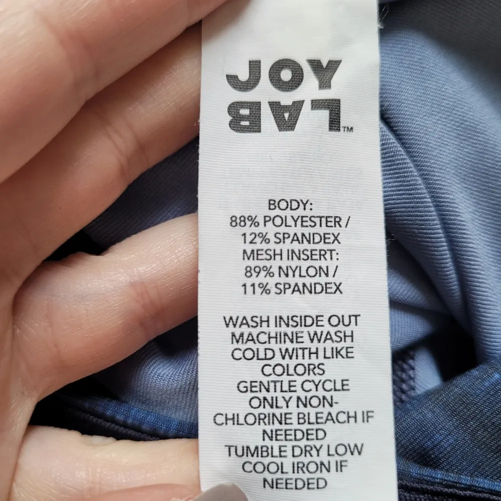 JoyLab Blue Mesh Detail Leggings - Image 10