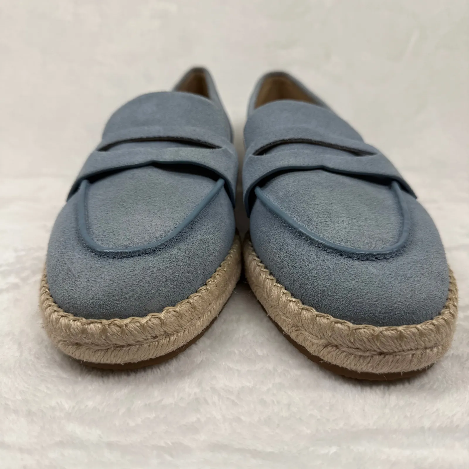Michael Kors Womens Blue Suede Espadrille Loafers Flats Shoes Size 9.5 - Image 7