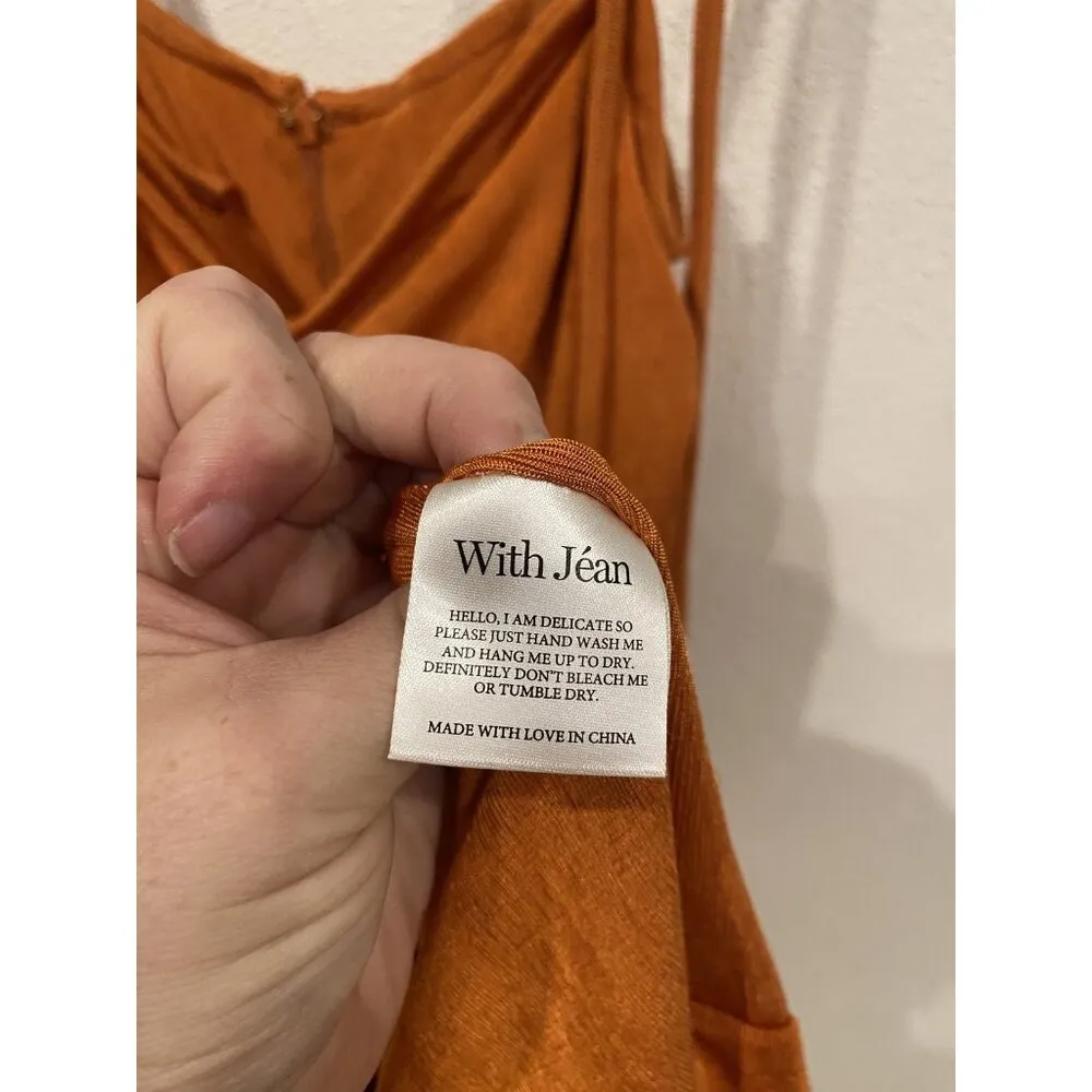 With Jéan Dress Womens Medium Ruched Mini Bodycon Cocktail Party Sleeveless - Image 4