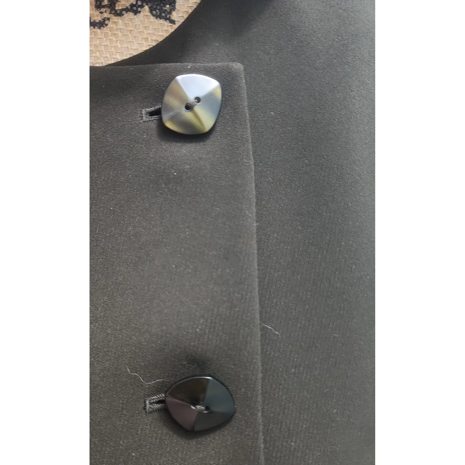 Kasper Petite Dress Suit Set Blazer Skirt Olive Green Business Career Size 10 - Image 8