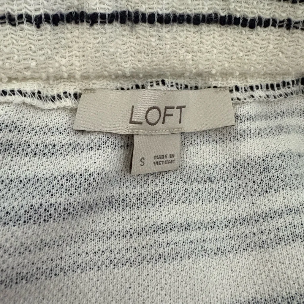 Loft Striped Knit Drawstring Jogger Skirt Size‎ Small - Image 4