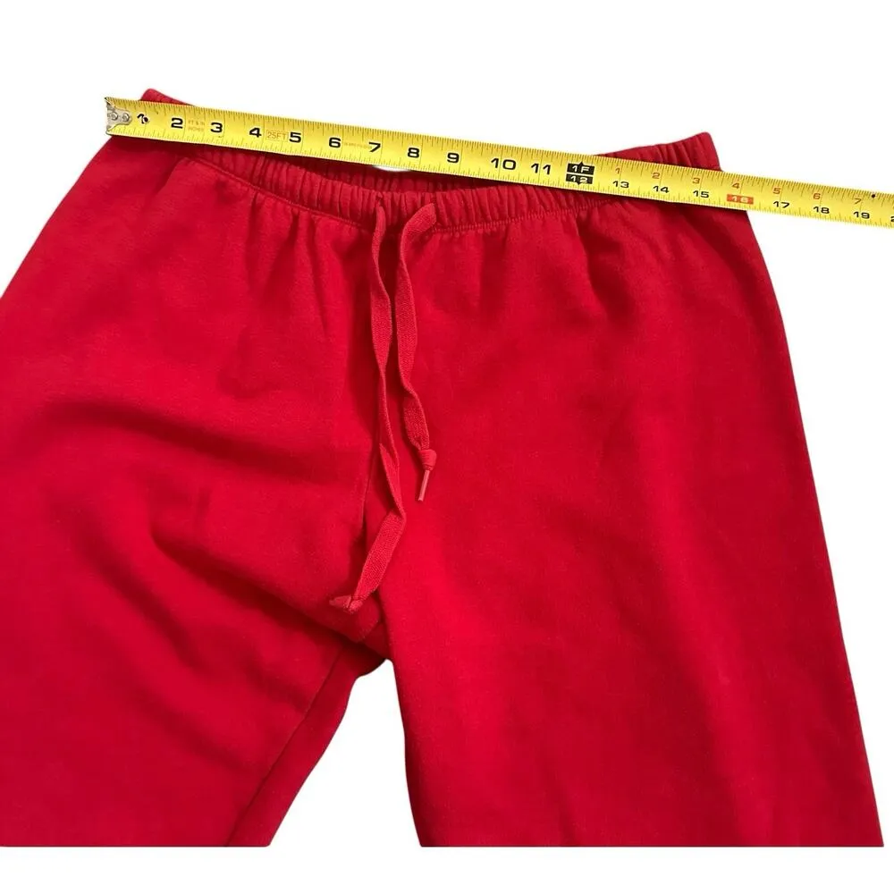 Victoria's Secret Pink Classic Fit Joggers Red and Gold SweatPants Size Large - Image 5