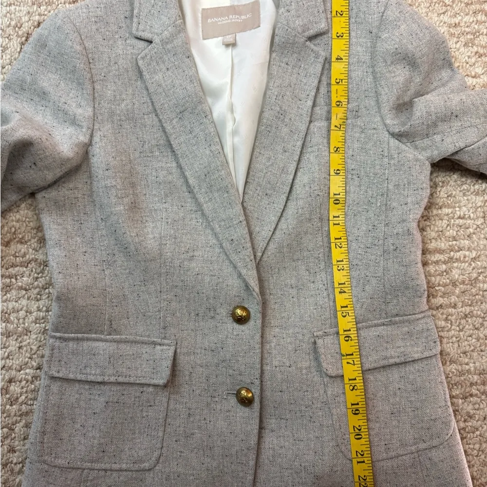 Banana Republic Tan Blazer Tailored Suit Jacket - Image 12