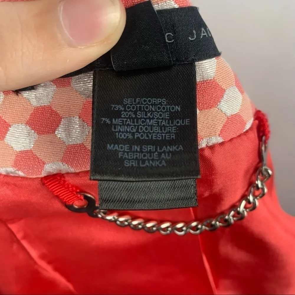 Marc by Marc Jacobs Cotton Silk Blend Cropped Formal Jacket in Multi Size 6 - Image 5