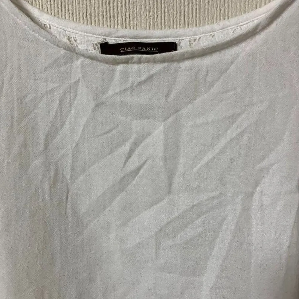 Ciaopanic Cute Lace Blouse White Size M - Image 2