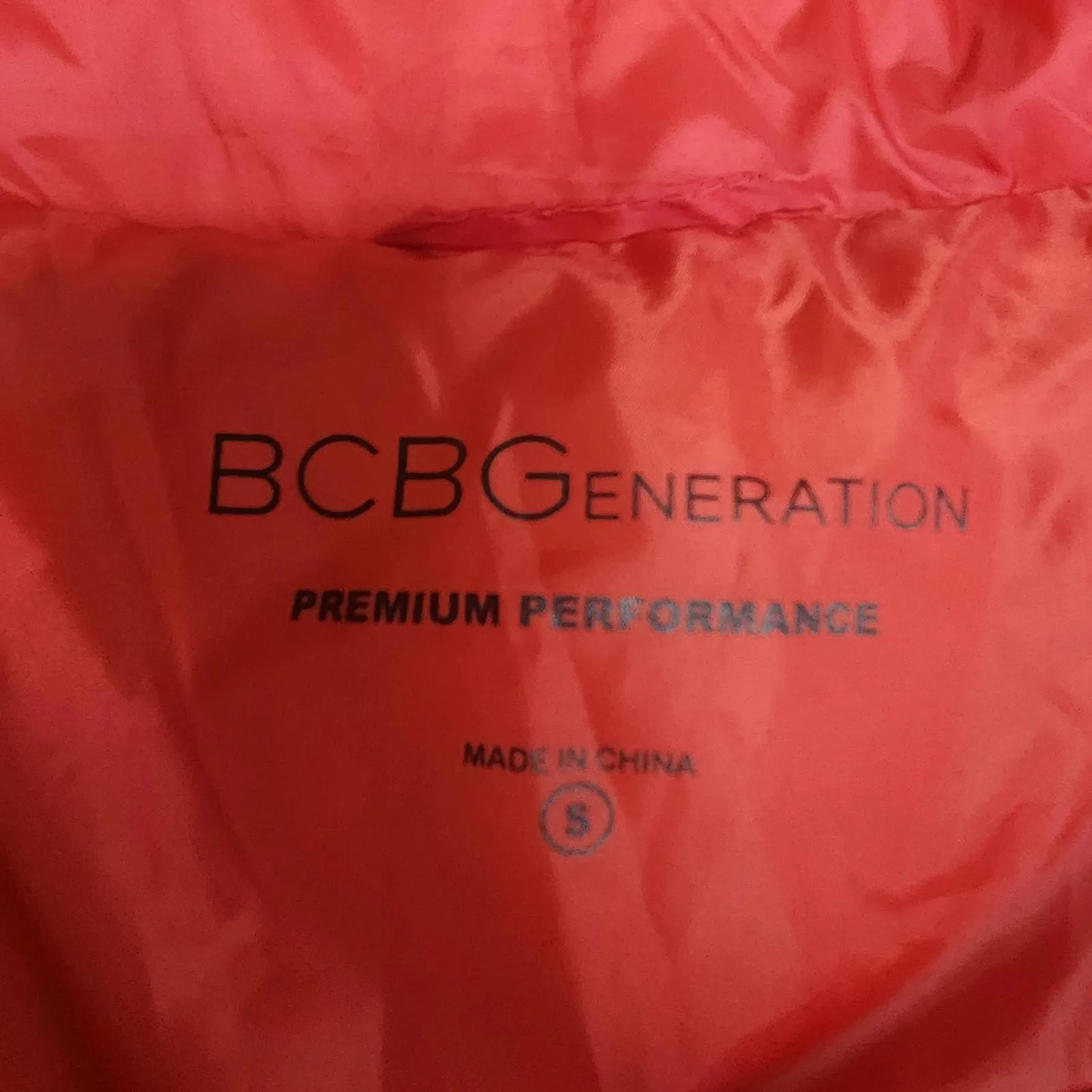 BCBGeneration Premium Performance Women's Red Puffer Jacket with Hood (S) - Image 8