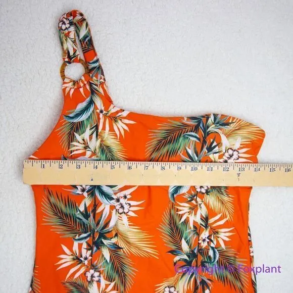 NEW‎ Seafolly ocean alley one shoulder ring maillot one piece swimsuit, US  10 - Image 5