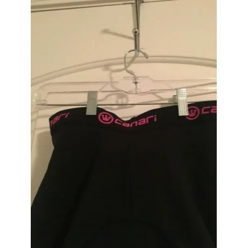 Canari Padded Cycling Bike Shorts Women's Size Large L Compression Black Pink - Image 5