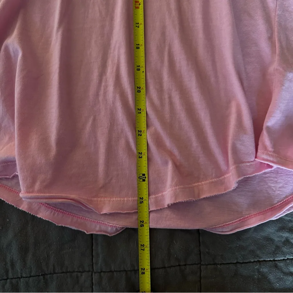 We The Free  Pink Long Sleeve Tee Relaxed Fit - Image 4