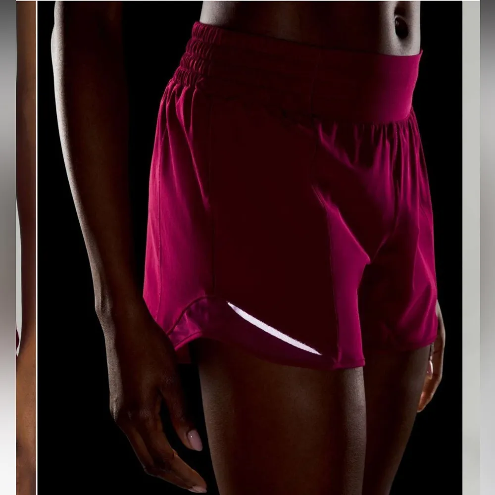 NWT Lululemon Hotty Hot High-Rise Lined Short 4" /Pomegranate - Image 3