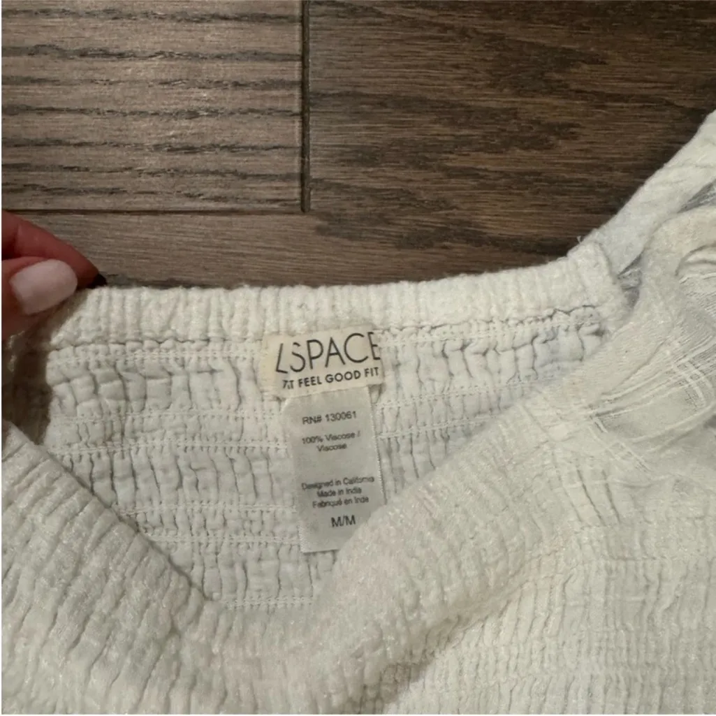 L Space White Dress‎ size medium - Image 7