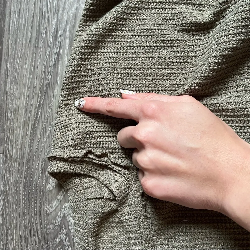 POL Women's Long Sleeve Waffle Tee - Taupe - Image 4