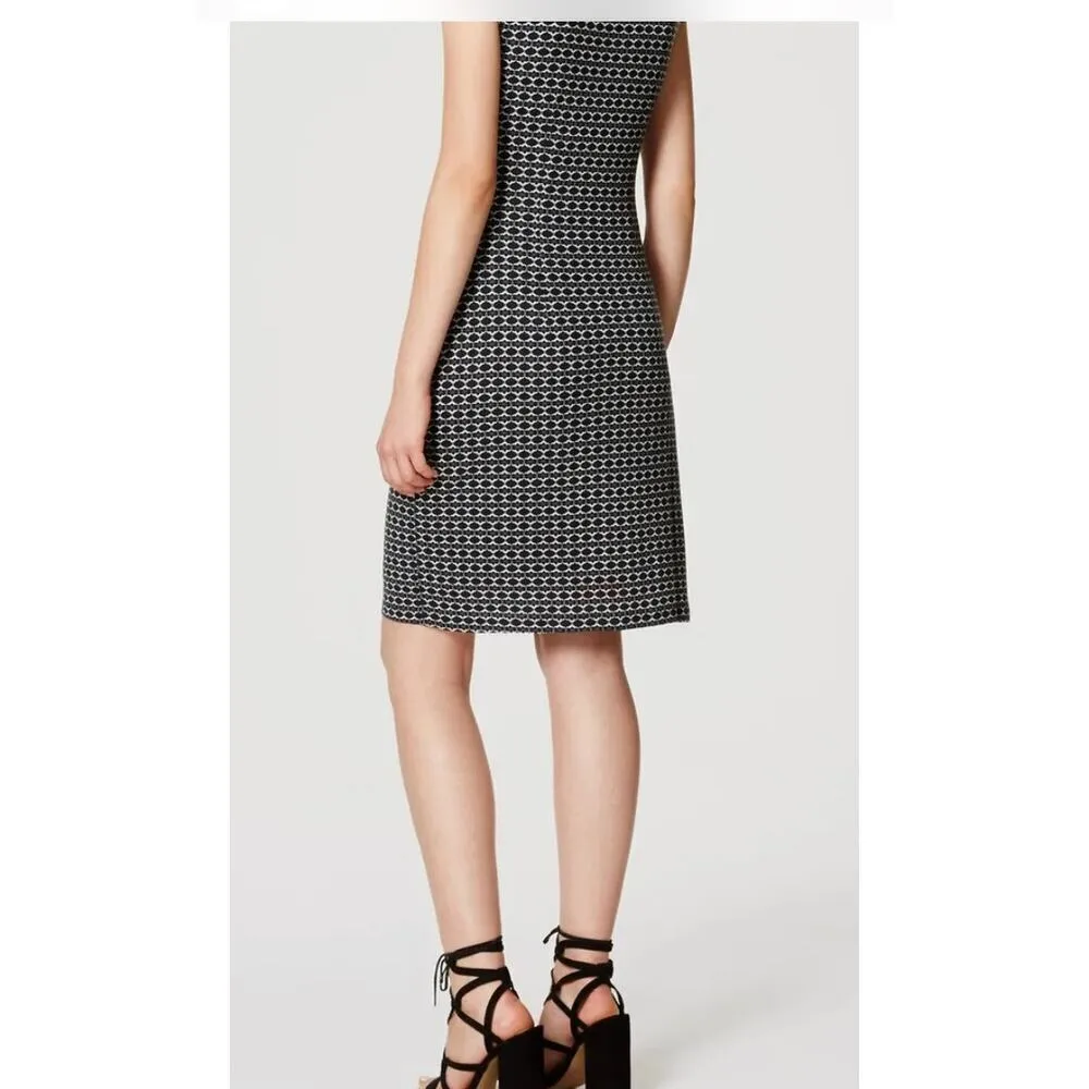 Ann Taylor LOFT Mosaic Side Shirred Dress Size XS - Image 3