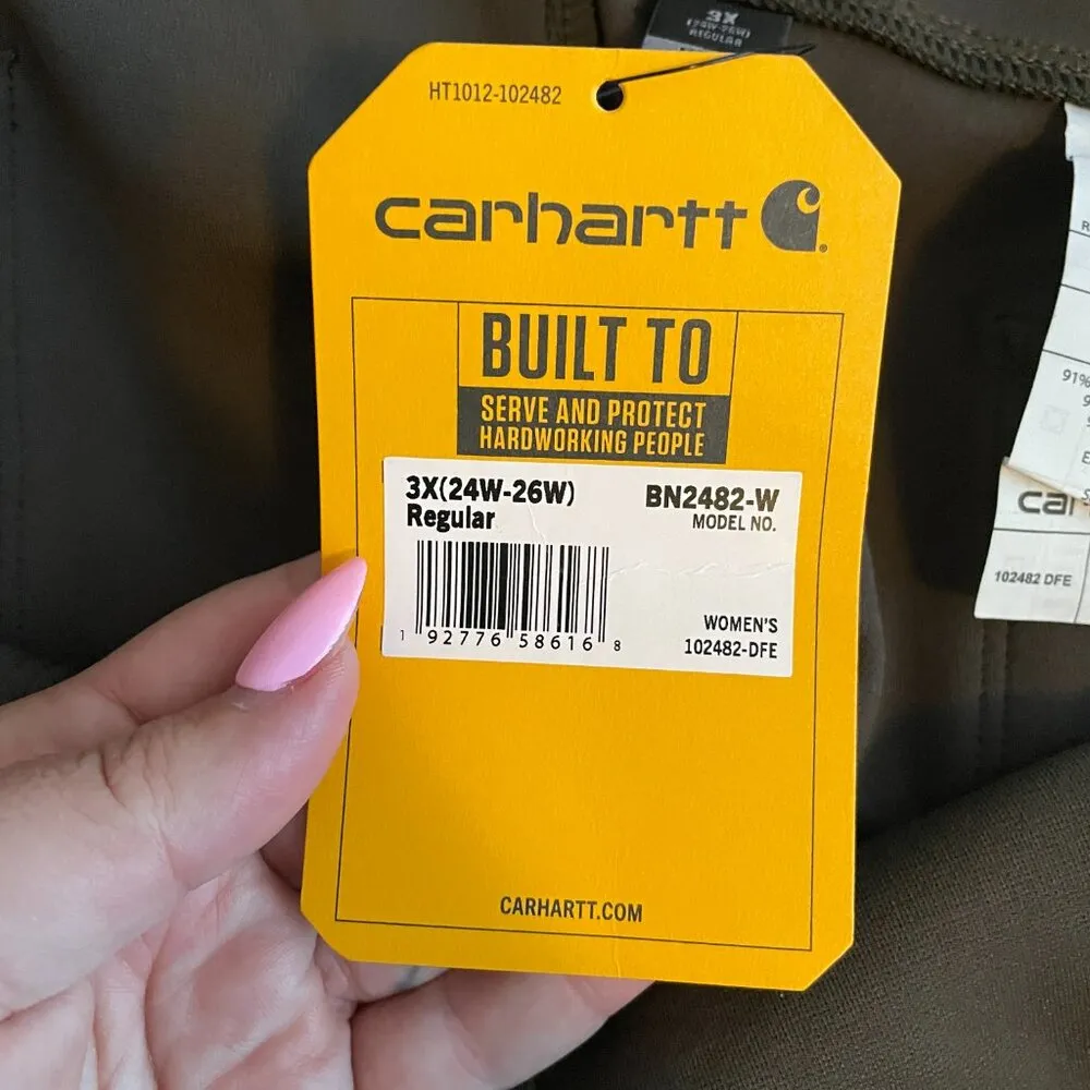 Carhartt Women Plus Size 3X Brown Force Fitted Midweight Utility Legging Pockets - Image 11