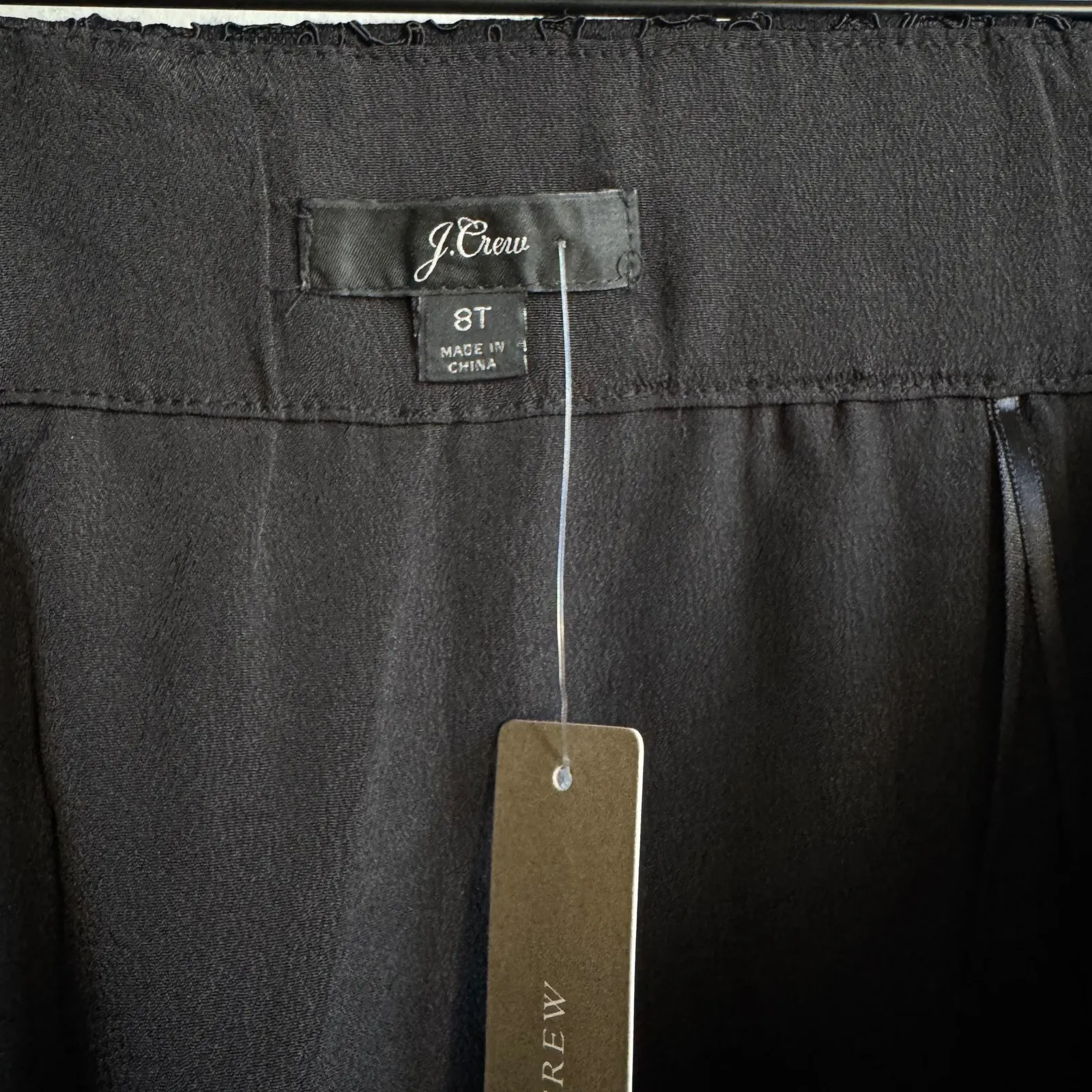 NEW J. Crew Pintuck Lace Pencil Skirt in Black Size 8T - Image 3