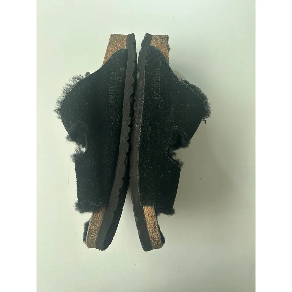 Birkenstock Arizona Shearling Suede Leather Size 39 L8 M6 - Image 2