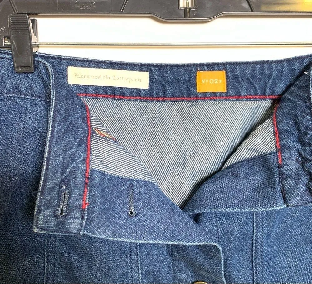 Pilgro and the Letterpress Mini Denim Skirt Size 2P - Image 13