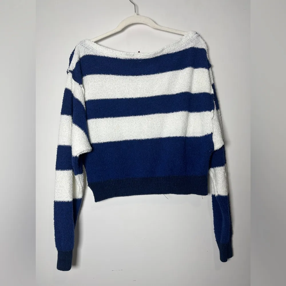Free People Candy-land Rugby Stripped Pullover Sweater Sz S - Image 11