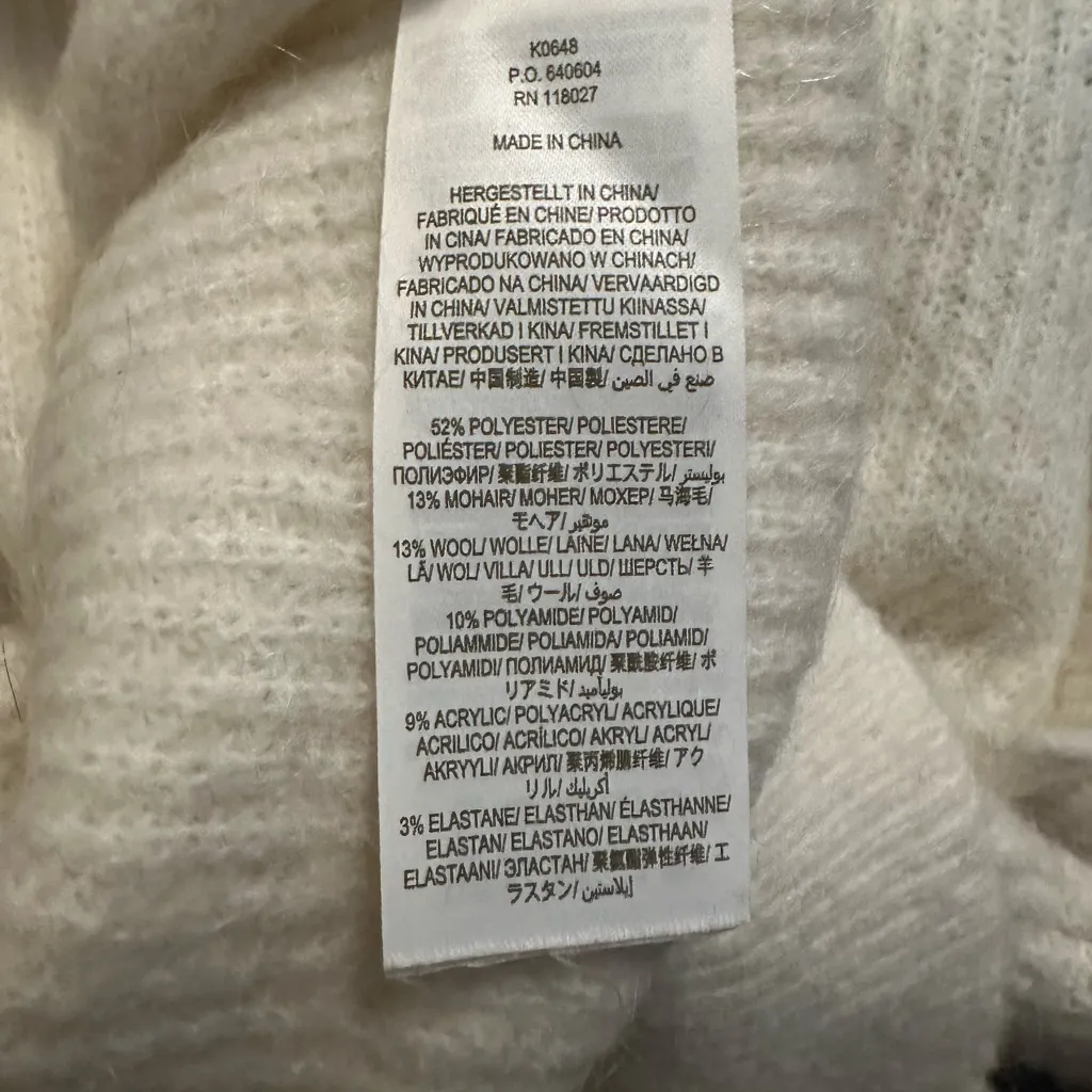 Boden Square Neck Wool Blend Jumper Size M Size M - Image 6