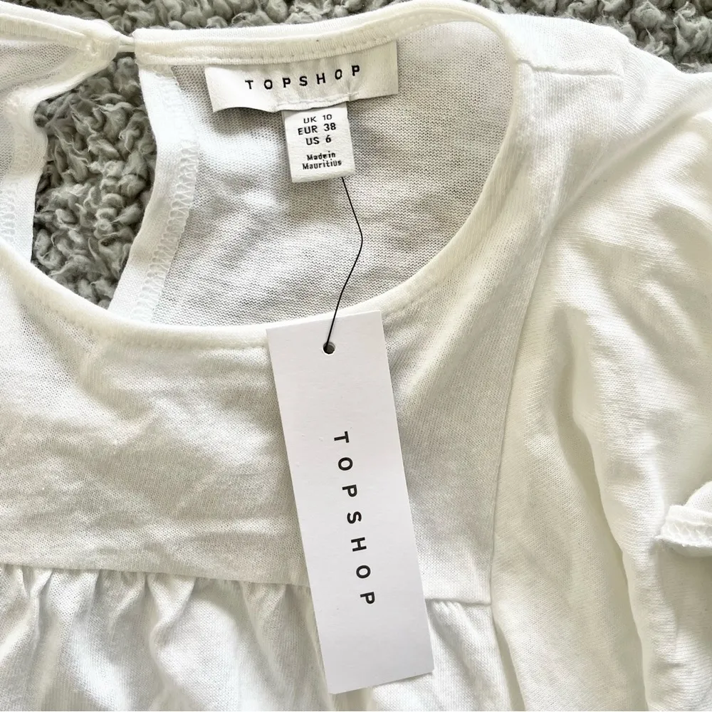 Topshop Draped Ruffle Longsleeve Top - Image 10