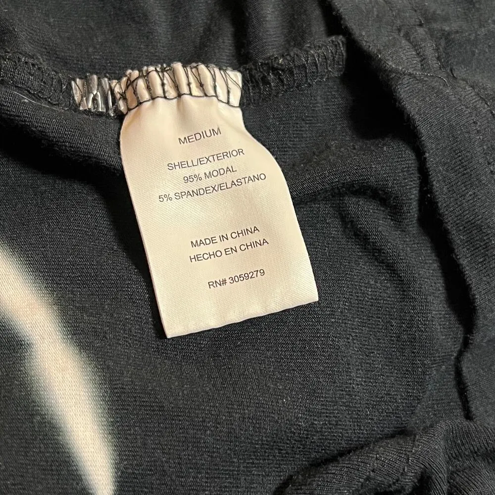 T x S by Thread & Supply Sleeveless Tie Dye Knee Length Dress Size Medium Casual Black - Image 7