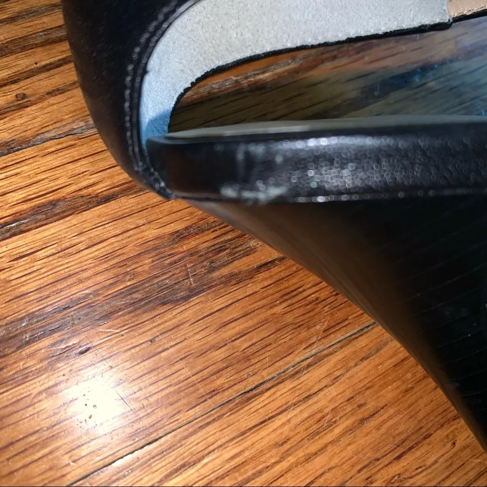 Cole Haan Black Leather Strappy Sandal Heels - Image 9