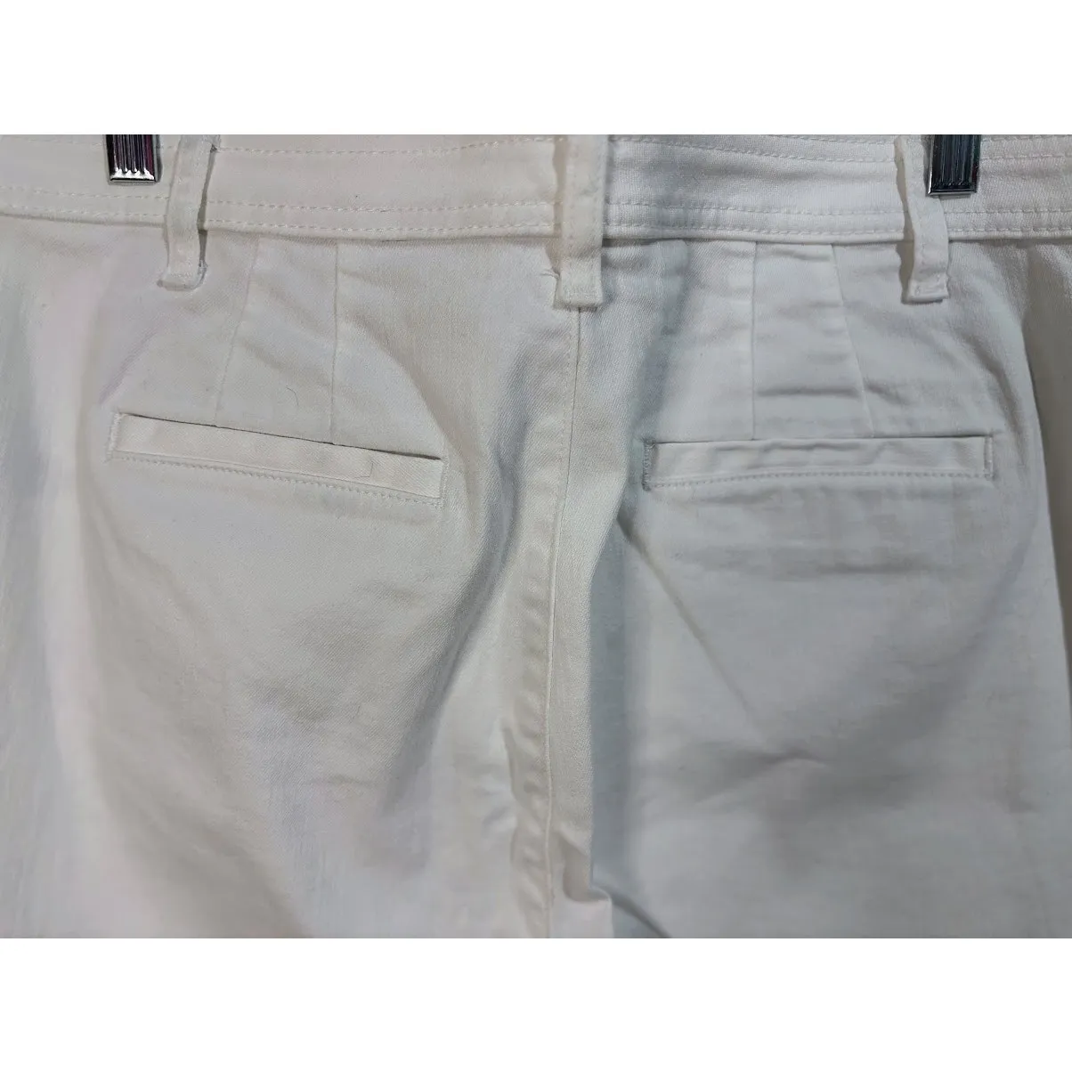 Talbots Flawless White High Waist Wide Leg Crop Jeans Size 14 - Image 8