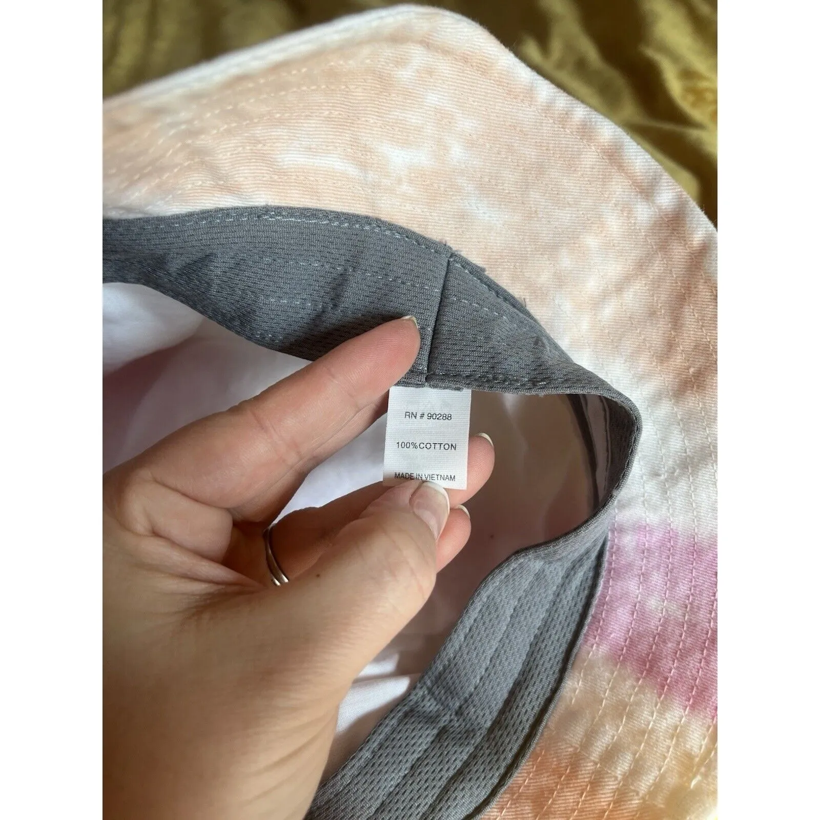 Adidas Originals Color Wash Bucket Hat Unisex Tie Dye One Size Pink Orange EUC - Image 3