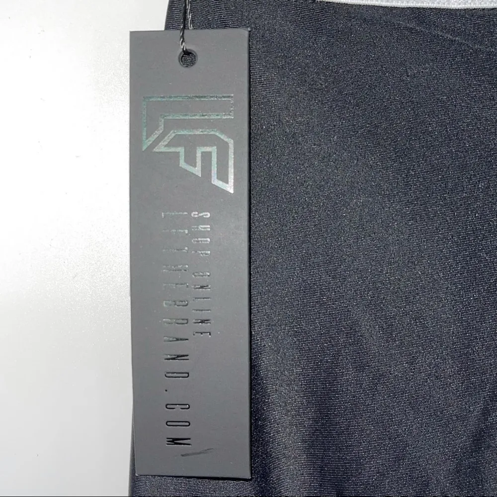 LF THE BRAND BLACK SHINE STRETCH UNISEX LEGGINGS SIZE XS - Image 4