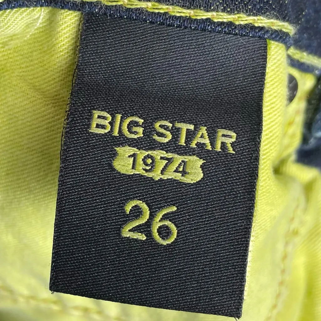 Big Star 1974 Andrea Mid-Rise Skinny Jeans Women's Size 26 Dark Wash Denim - Image 5