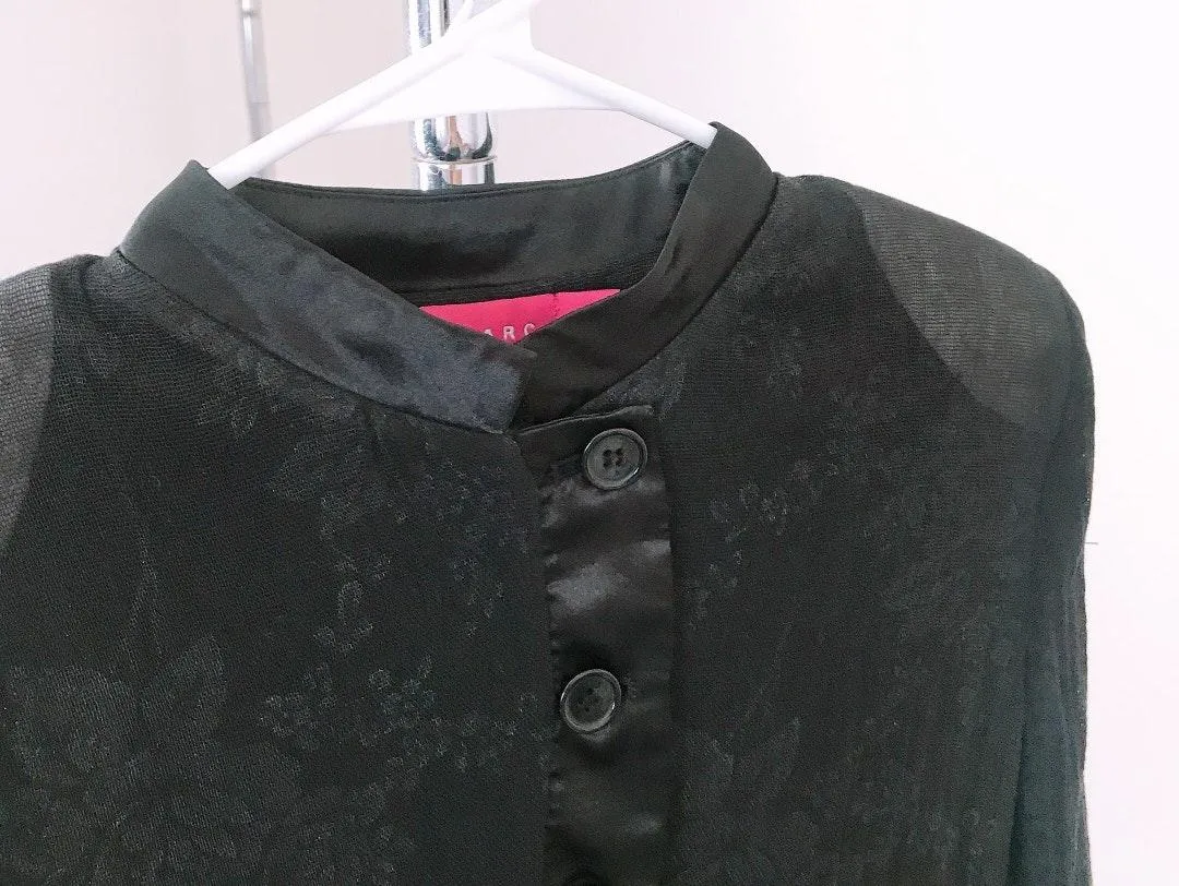 Club Marc Chinese Inspired Blouse Black Size M - Image 6