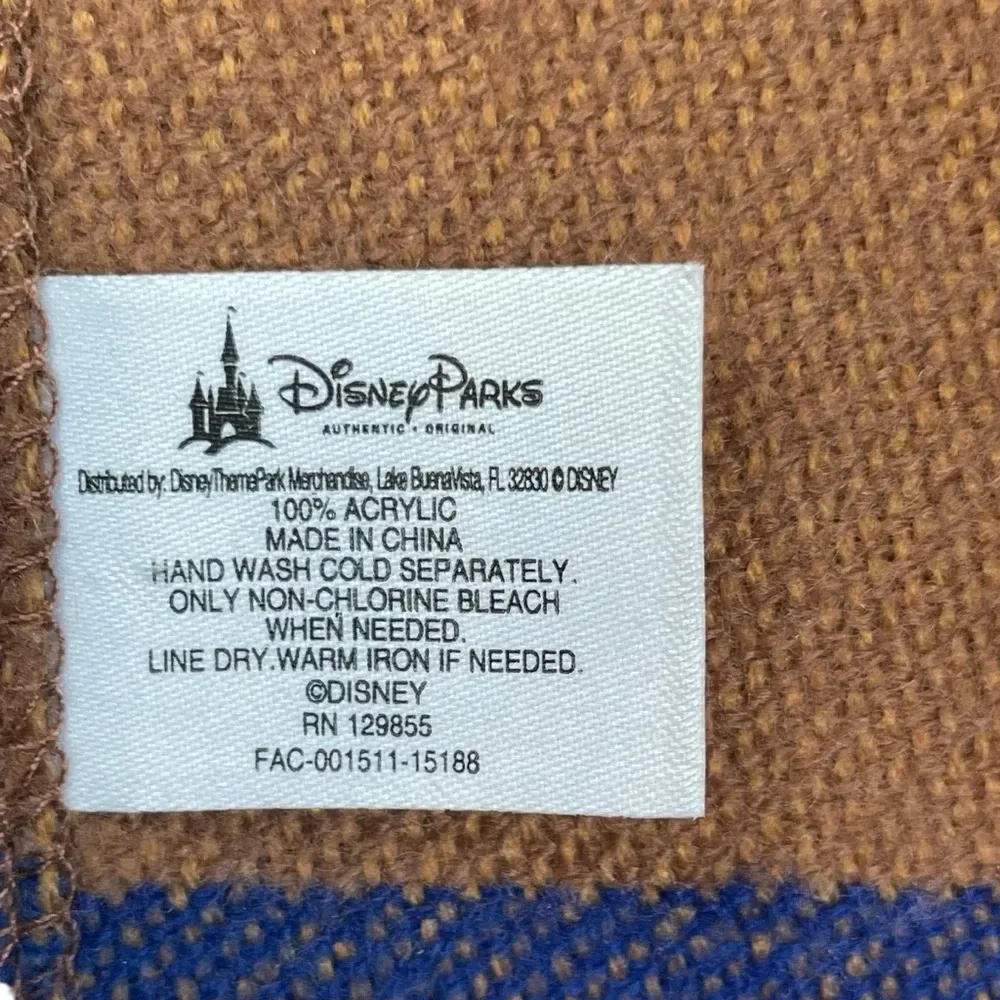 Disney Parks Brown Southwestern Shawl Poncho Mickey Mouse Fringe Epcot Cape‎ - Image 4