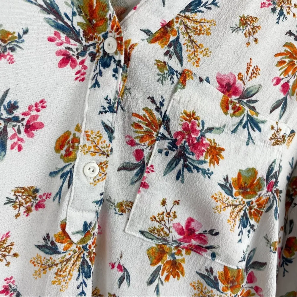 Zara White Floral Boho Top - Image 9