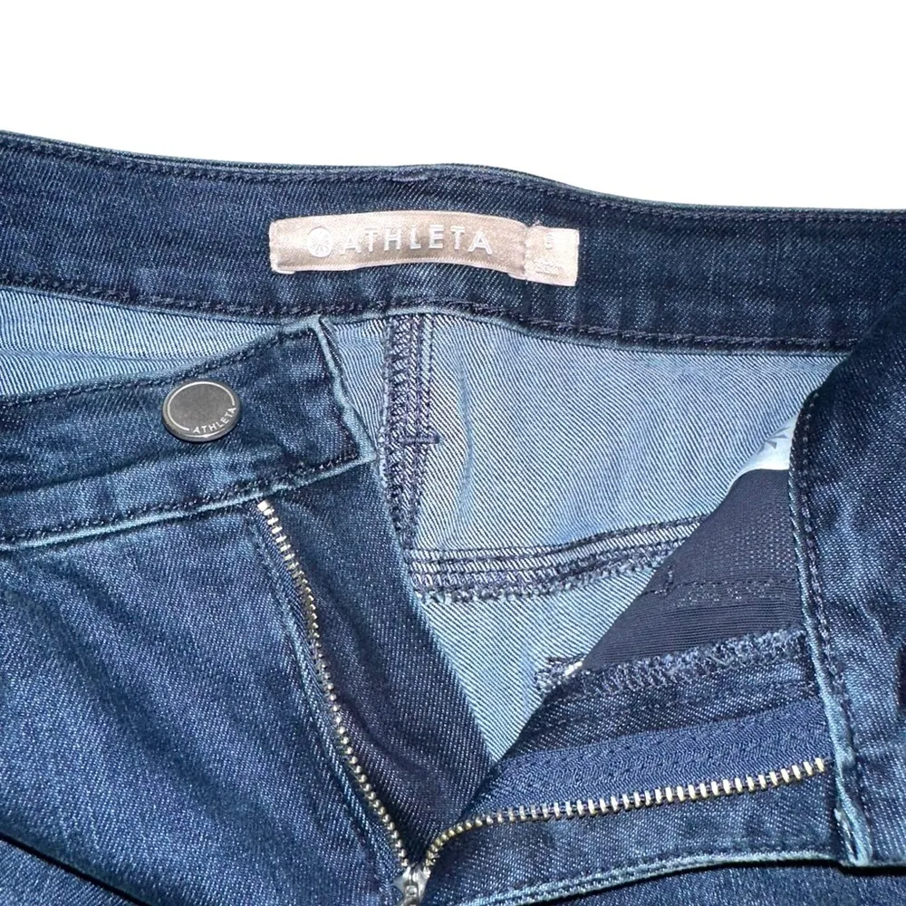 Athleta Sculptek Skinny Dark Wash Jeans 6 - Image 3