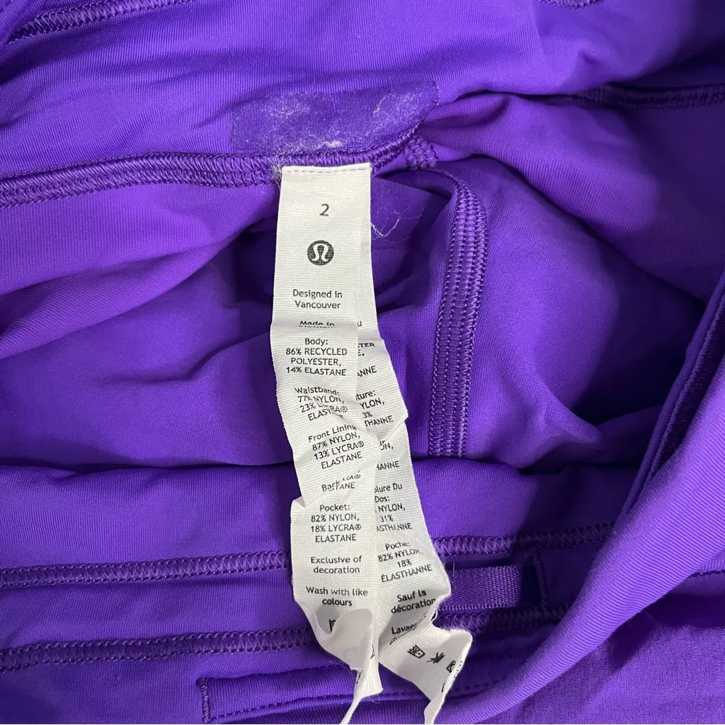 Lululemon Pace Rival Mid-Rise Skirt Active Skort Atomic Purple Women’s Size 2 - Image 4