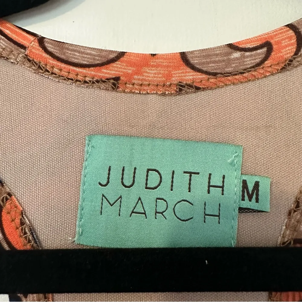 Judith March Printed Geometric Tile Racerback Dress Womens Medium - Image 2