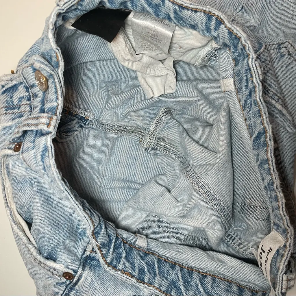 Reformation Light Blue Jean Shorts - Image 11