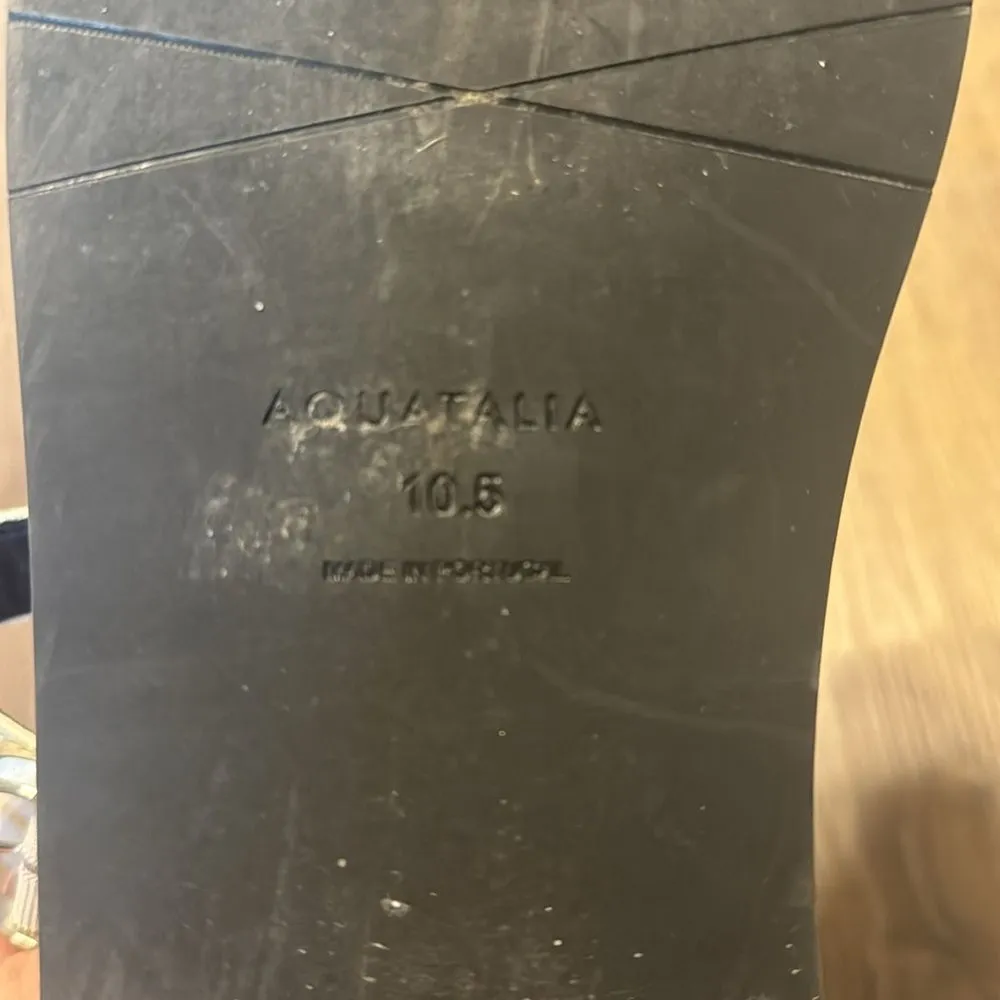 AQUATALIA Ginata Leather Fisherman Sandals In White ladies size 10.5 - Image 10