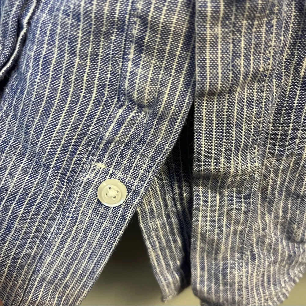 Rails Button Up Sydney Button-Back Striped Shirt in Royal White Stripe Sz S EUC - Image 9