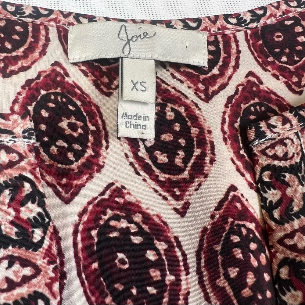 Joie 100% Silk Ikat Aztec Tribal Print Silk Dress - Image 8