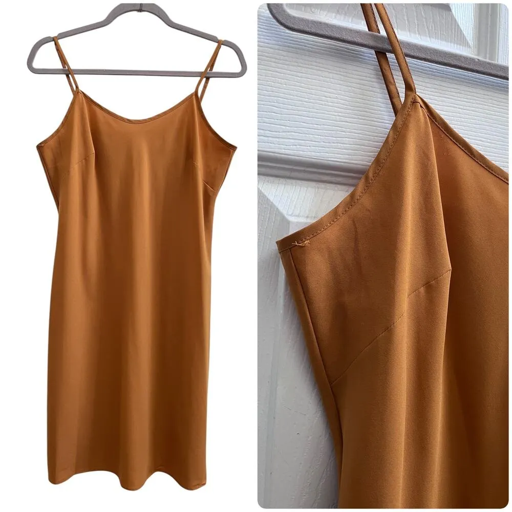 Nanette Lepore Tiny Pulls Adjustable Spaghetti Strap Satin Slip Dress Size 8 - Image 11