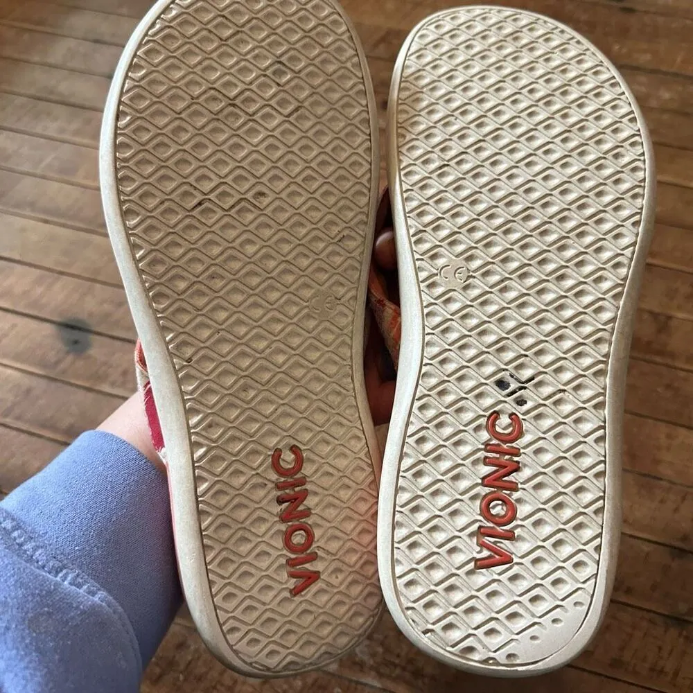 Vionic pink sequin strappy ortho comfortable size 9.5 sandals - Image 2