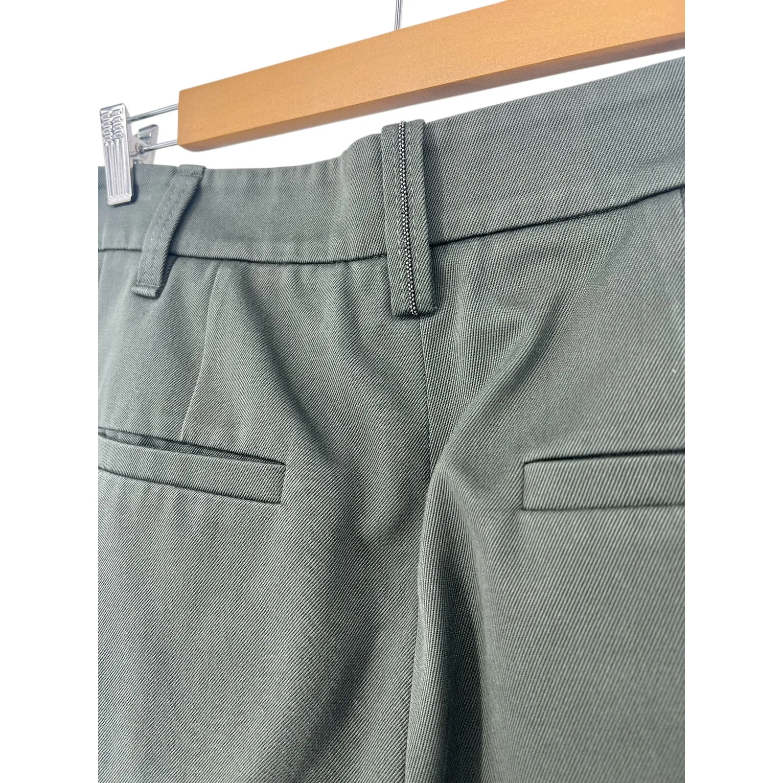 Brunello Cucinelli Green Chino Cotton Pants - Image 8